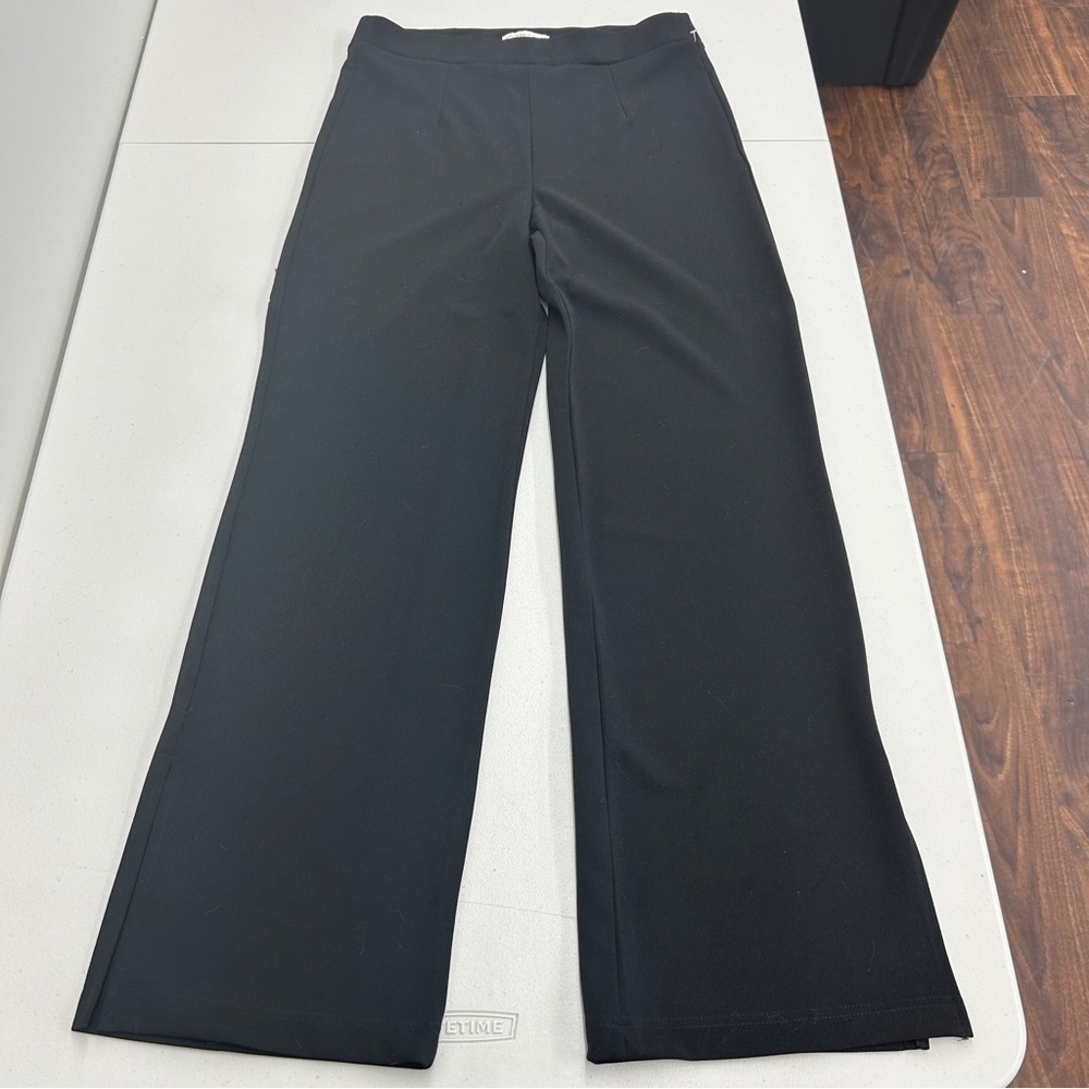 Sincerely Jules Black Wide Leg Pants with Streamlined Waistband size L